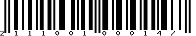 EAN-13 : 2111001000147