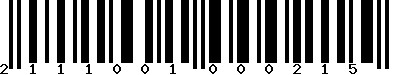 EAN-13 : 2111001000215