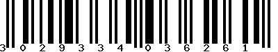 EAN-13 : 3029334036261