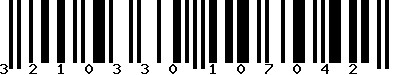 EAN-13 : 3210330107042