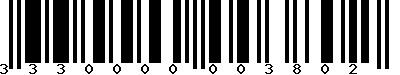 EAN-13 : 3330000003802