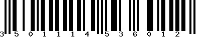 EAN-13 : 3501114536012