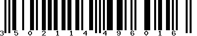 EAN-13 : 3502114496016