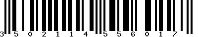 EAN-13 : 3502114556017