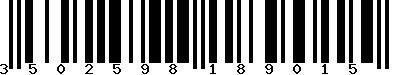 EAN-13 : 3502598189015