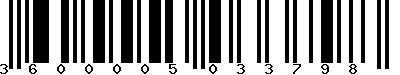 EAN-13 : 3600005033798