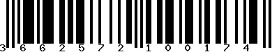 EAN-13 : 3662572100174