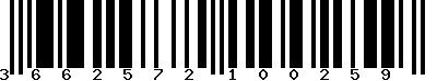 EAN-13 : 3662572100259