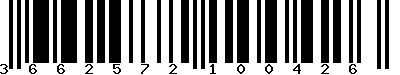 EAN-13 : 3662572100426