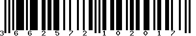 EAN-13 : 3662572102017