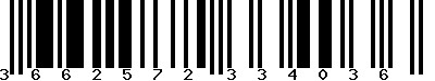 EAN-13 : 3662572334036