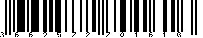 EAN-13 : 3662572701616