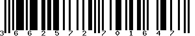 EAN-13 : 3662572701647