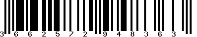 EAN-13 : 3662572948363