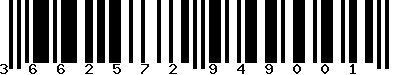 EAN-13 : 3662572949001