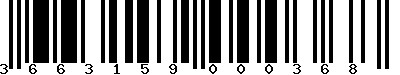 EAN-13 : 3663159000368