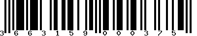 EAN-13 : 3663159000375
