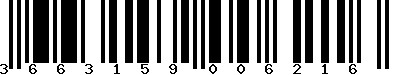 EAN-13 : 3663159006216