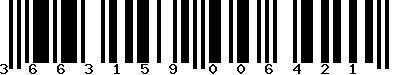 EAN-13 : 3663159006421