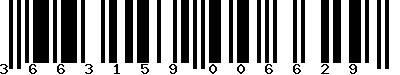 EAN-13 : 3663159006629