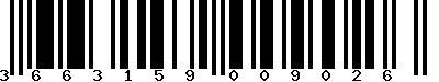 EAN-13 : 3663159009026