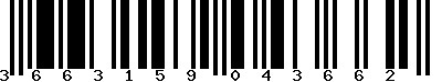 EAN-13 : 3663159043662