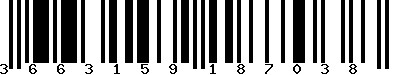 EAN-13 : 3663159187038