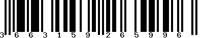 EAN-13 : 3663159265996