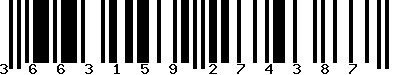 EAN-13 : 3663159274387