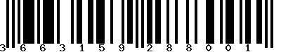 EAN-13 : 3663159288001