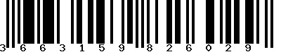 EAN-13 : 3663159826029
