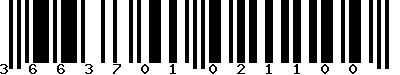 EAN-13 : 3663701021100
