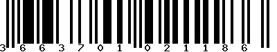 EAN-13 : 3663701021186
