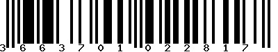 EAN-13 : 3663701022817