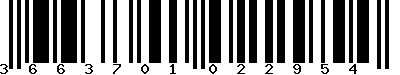 EAN-13 : 3663701022954