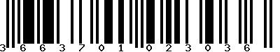 EAN-13 : 3663701023036