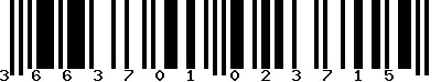 EAN-13 : 3663701023715