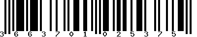 EAN-13 : 3663701025375