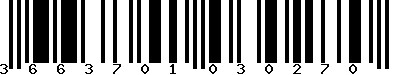 EAN-13 : 3663701030270