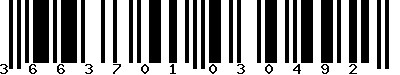 EAN-13 : 3663701030492