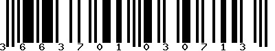 EAN-13 : 3663701030713