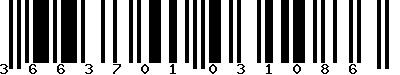 EAN-13 : 3663701031086