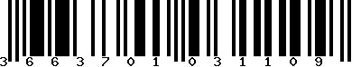 EAN-13 : 3663701031109
