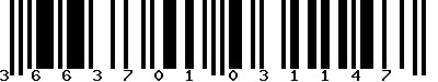 EAN-13 : 3663701031147