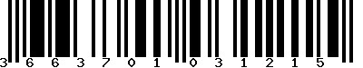 EAN-13 : 3663701031215