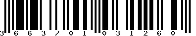 EAN-13 : 3663701031260