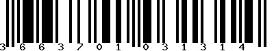 EAN-13 : 3663701031314