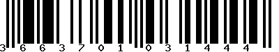 EAN-13 : 3663701031444