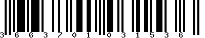 EAN-13 : 3663701031536