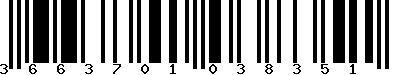 EAN-13 : 3663701038351